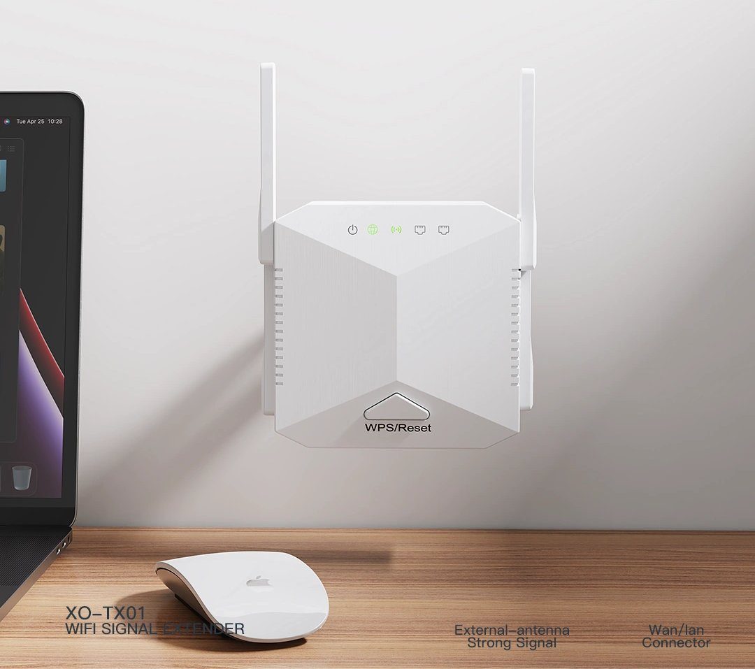 Ретранслятор ХО TX01 (EU) 1200M Repeater + 100M Router 2-in-1 white (6975837585157) 3