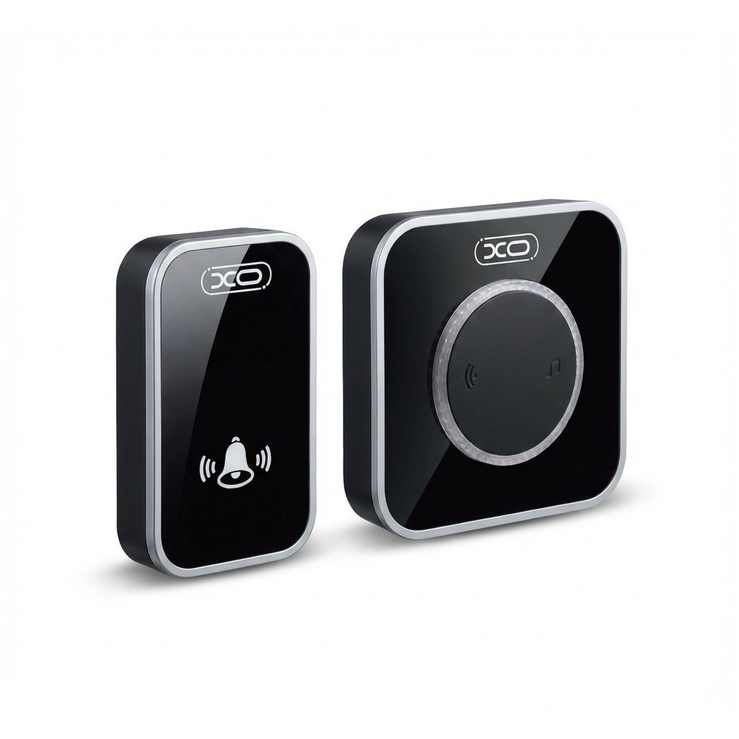 Розумний дзвінок ХО SF11 EU Standard Multicolour Flashing Wireless Doorbell One-to-One System (Transmitter + Chime) Black (6975837589575) 6