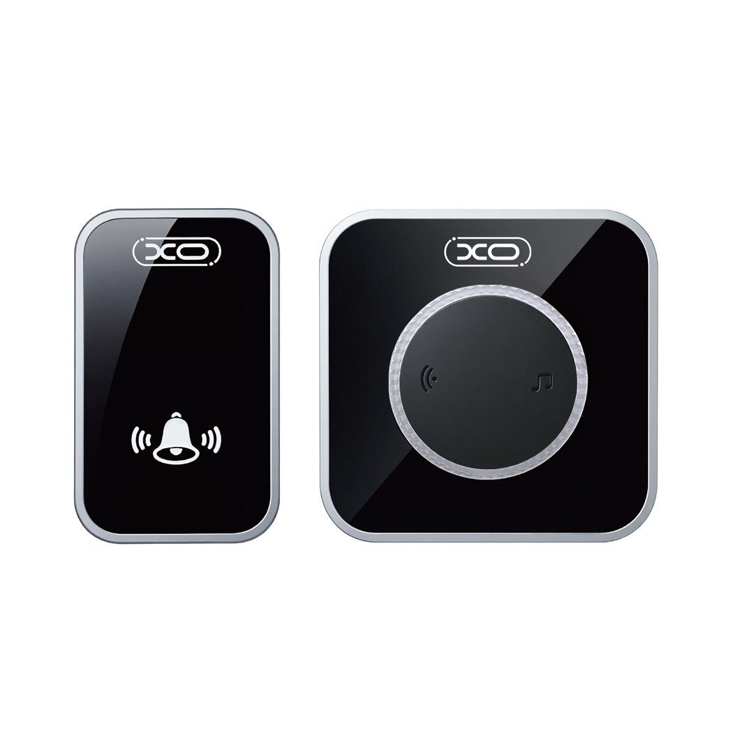 Розумний дзвінок ХО SF11 EU Standard Multicolour Flashing Wireless Doorbell One-to-One System (Transmitter + Chime) Black (6975837589575)
