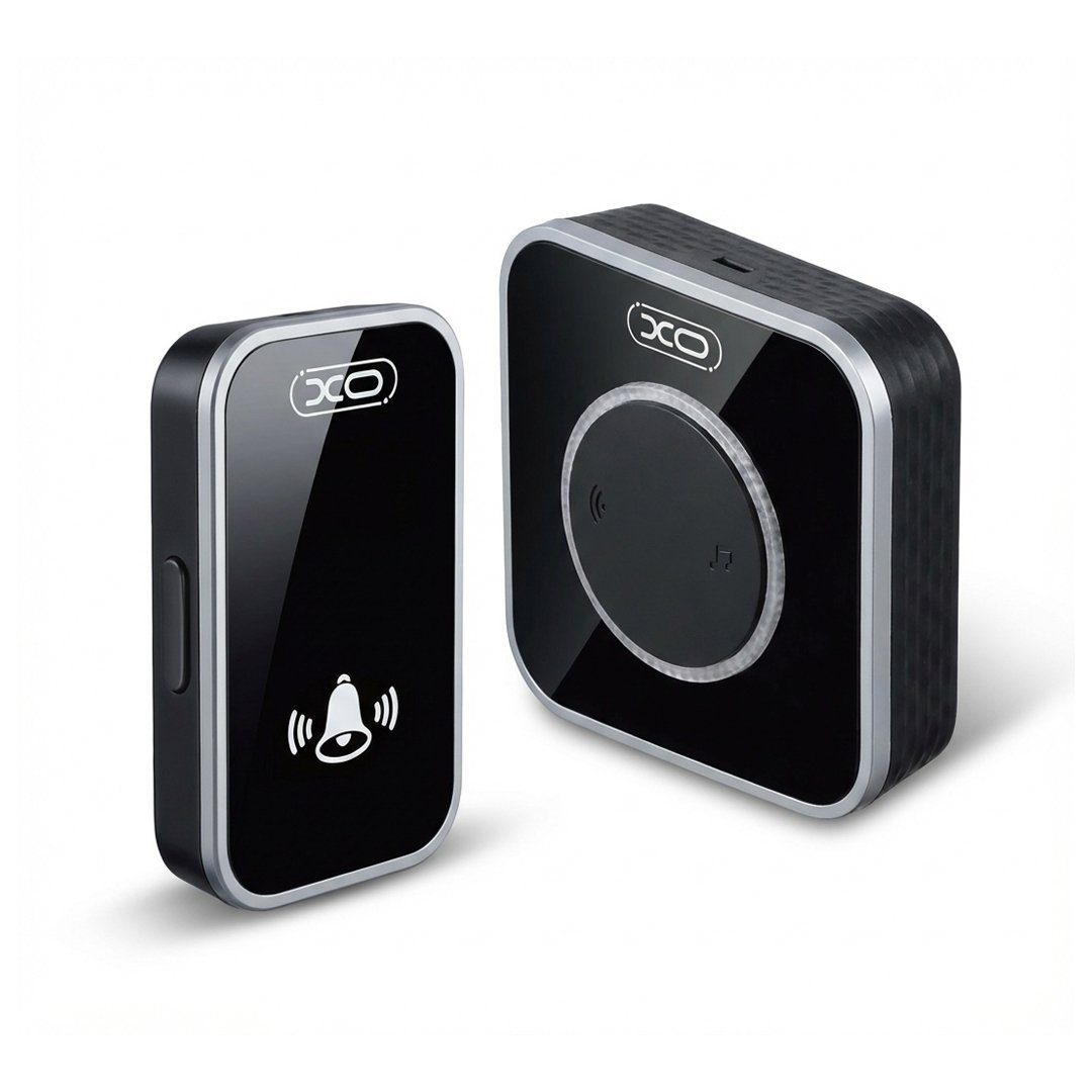 Розумний дзвінок ХО SF11 EU Standard Multicolour Flashing Wireless Doorbell One-to-One System (Transmitter + Chime) Black (6975837589575) 4