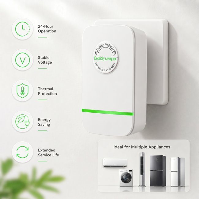 Енергозберігаючий пристрій для «розумного дому» ХО CF55 Smart Home Energy Saver(Single pack)(eu) white (6942742001355) 8