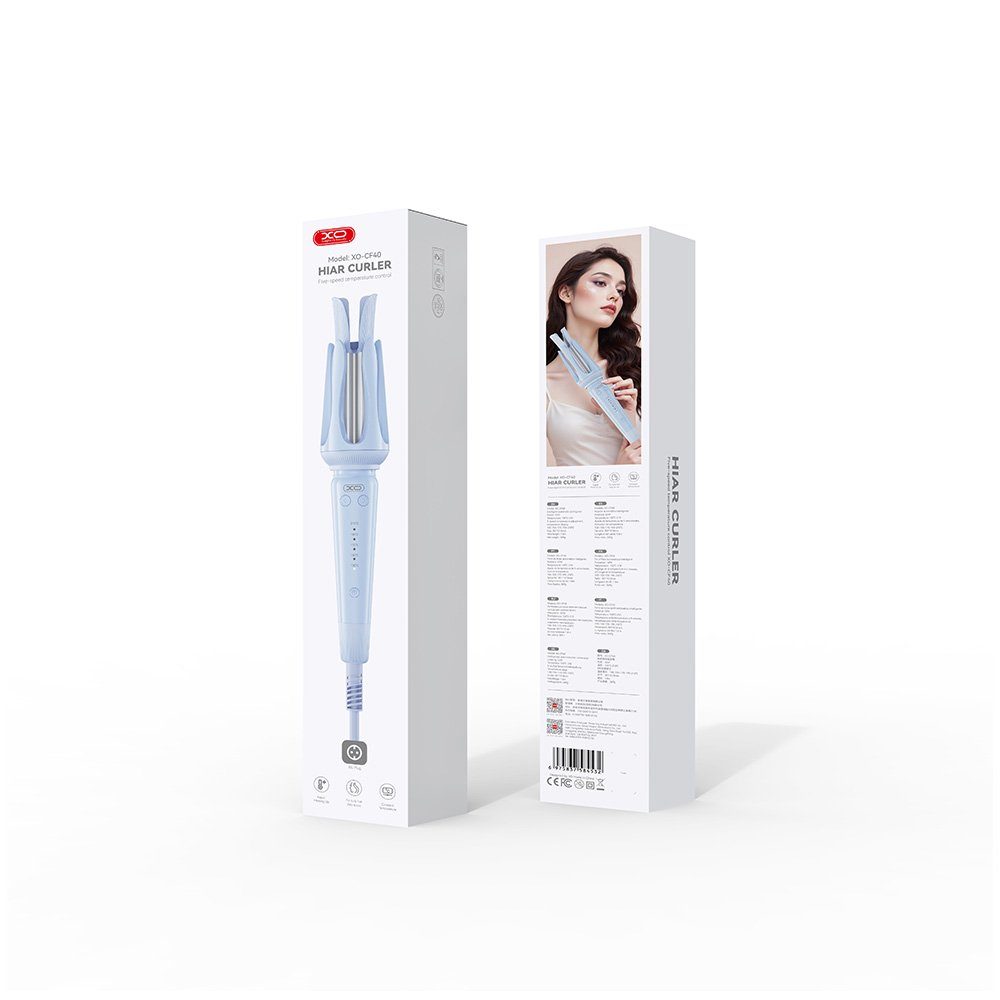 Плойка для волосся ХО CF40 EU Smart Automatic Curling Iron blue (6975837584532) 2