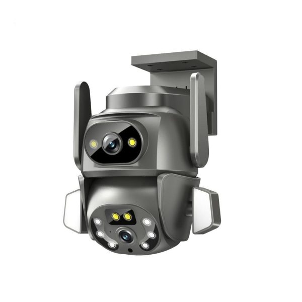 IP-камера відеоспостереження ХО CR04 EU Robot 400W Pixel Dual Screen Outdoor Dome Camera (2.4G Wireless WiFi) Black (6920680856473)