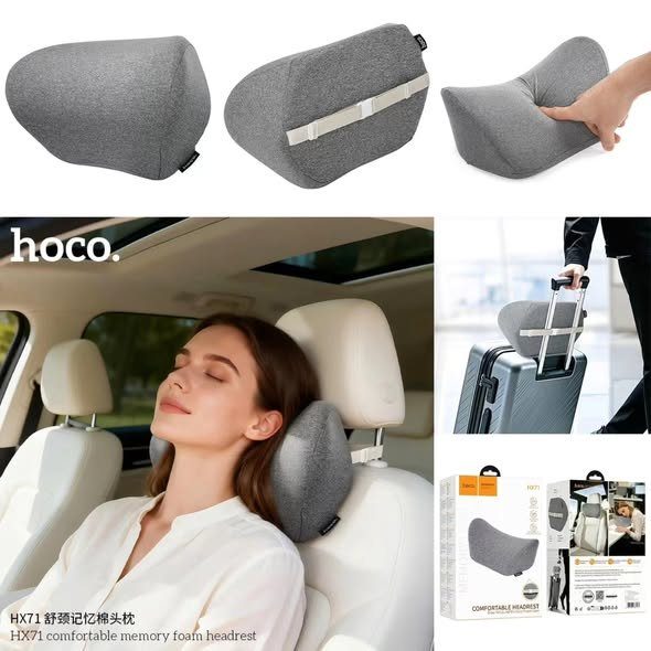 Подушка на підголівник HOCO HX71 comfortable memory foam headrest Space Gray (6942007686167) 3