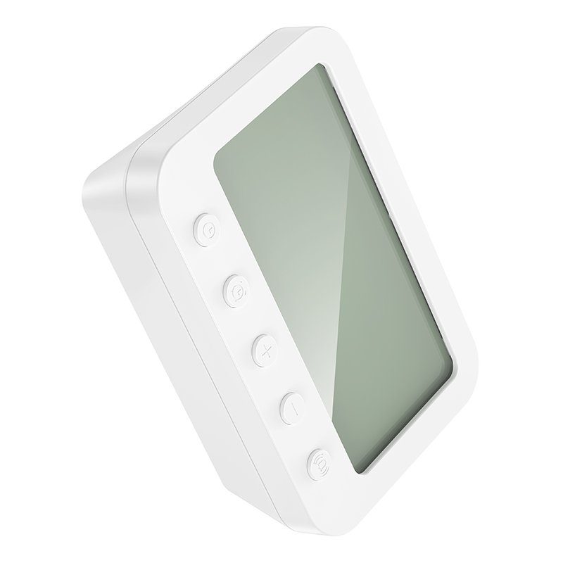 Термогігрометр HOCO HX44 Indoor digital alarm clock with thermometer White (6942007681421) 5