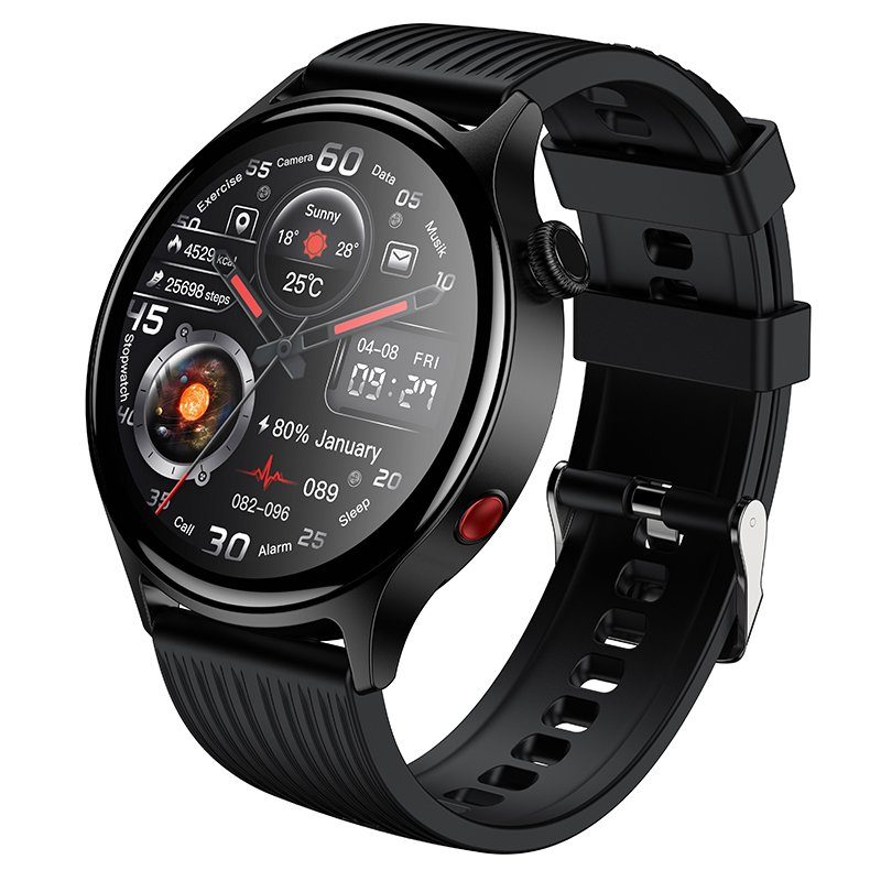 Смарт-годинник HOCO Y46 Smart watch (call+Find My) Black (6942007685191)