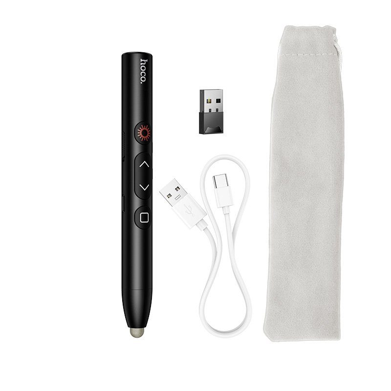 Лазерна указка HOCO GM203 Touch screen writing page turning pen Black (6942007662901) 7