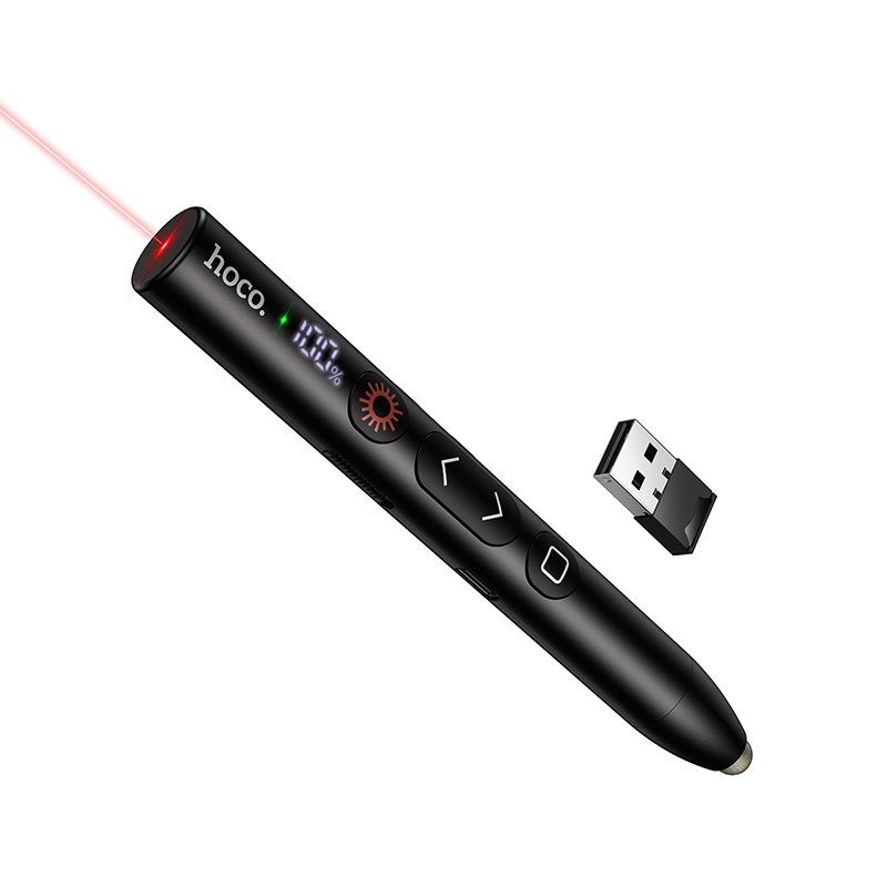 Лазерна указка HOCO GM203 Touch screen writing page turning pen Black (6942007662901)