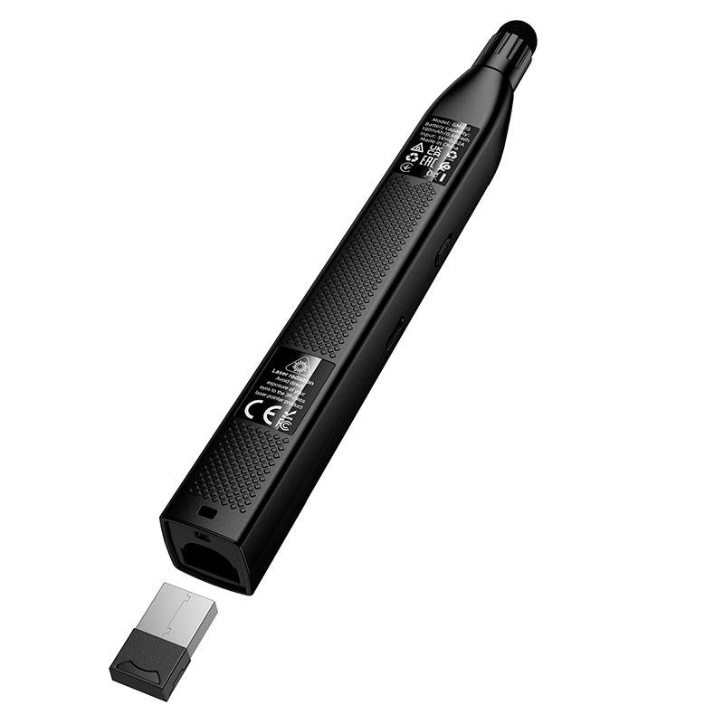 Лазерна указка HOCO GM205 pointer and page turning pen Black (6942007683753) 6