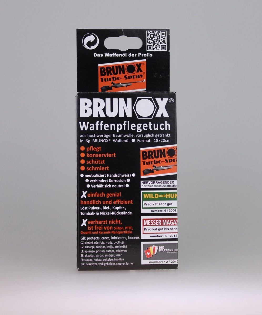 Промаслені серветки для очищення і змащення зброї Brunox Gun Care 5шт 6