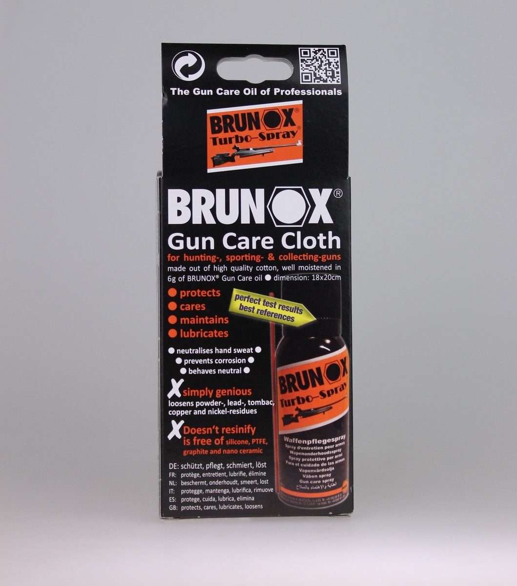 Промаслені серветки для очищення і змащення зброї Brunox Gun Care 5шт 5