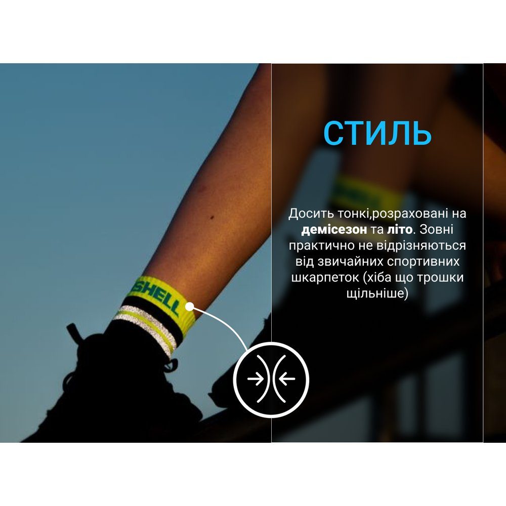 Шкарпетки водонепроникні Dexshell Pro visibility Cycling, р-р XL (47-49), чорні 9