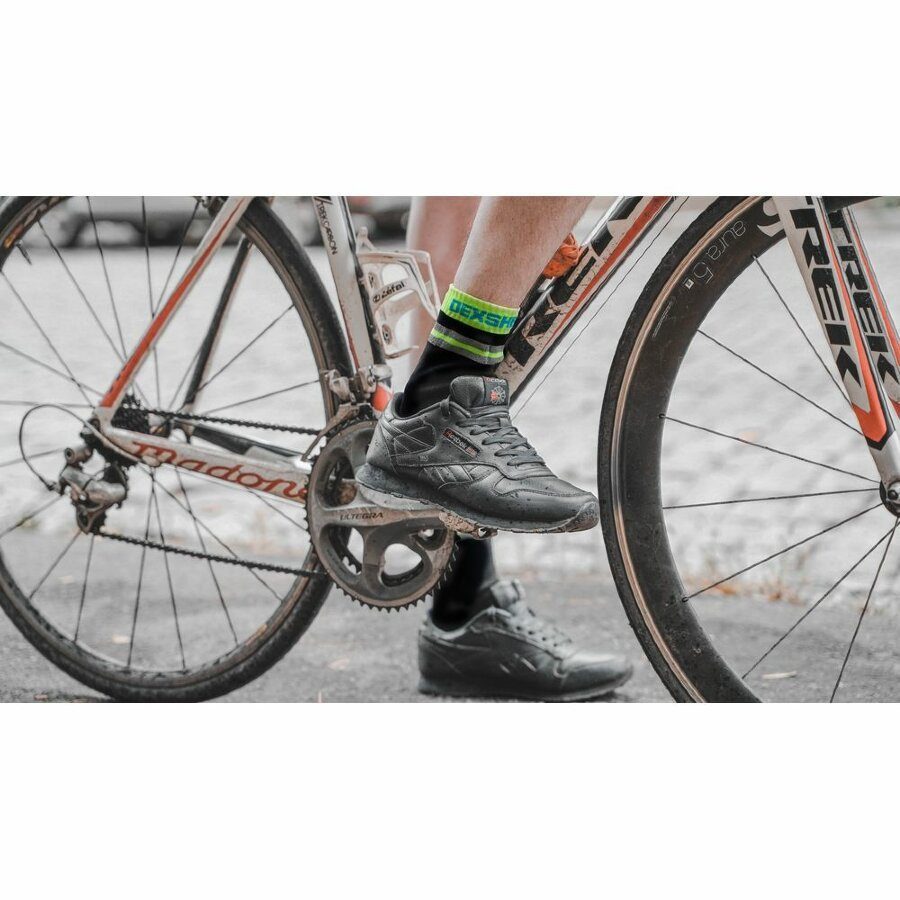 Шкарпетки водонепроникні Dexshell Pro visibility Cycling, р-р XL (47-49), з зеленою смугою 11