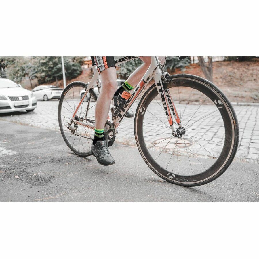 Шкарпетки водонепроникні Dexshell Pro visibility Cycling, р-р XL (47-49), з зеленою смугою 12