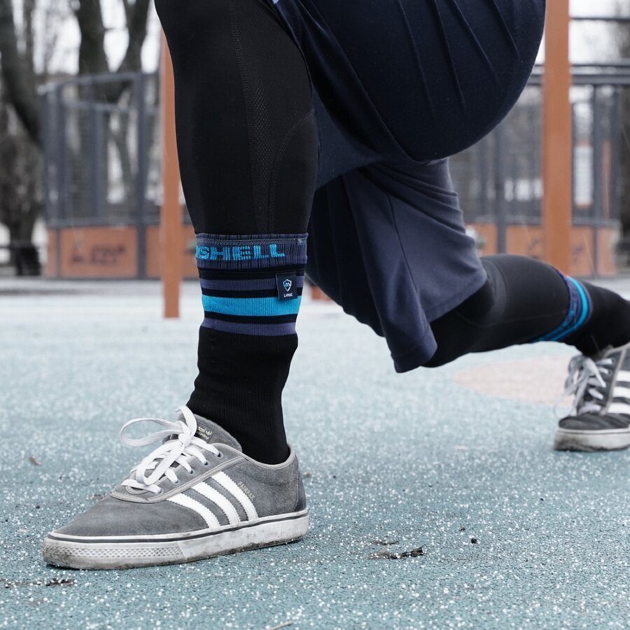 Шкарпетки водонепроникні Dexshell Ultra Dri Sports, р-р XL, з блакитною смугою 4