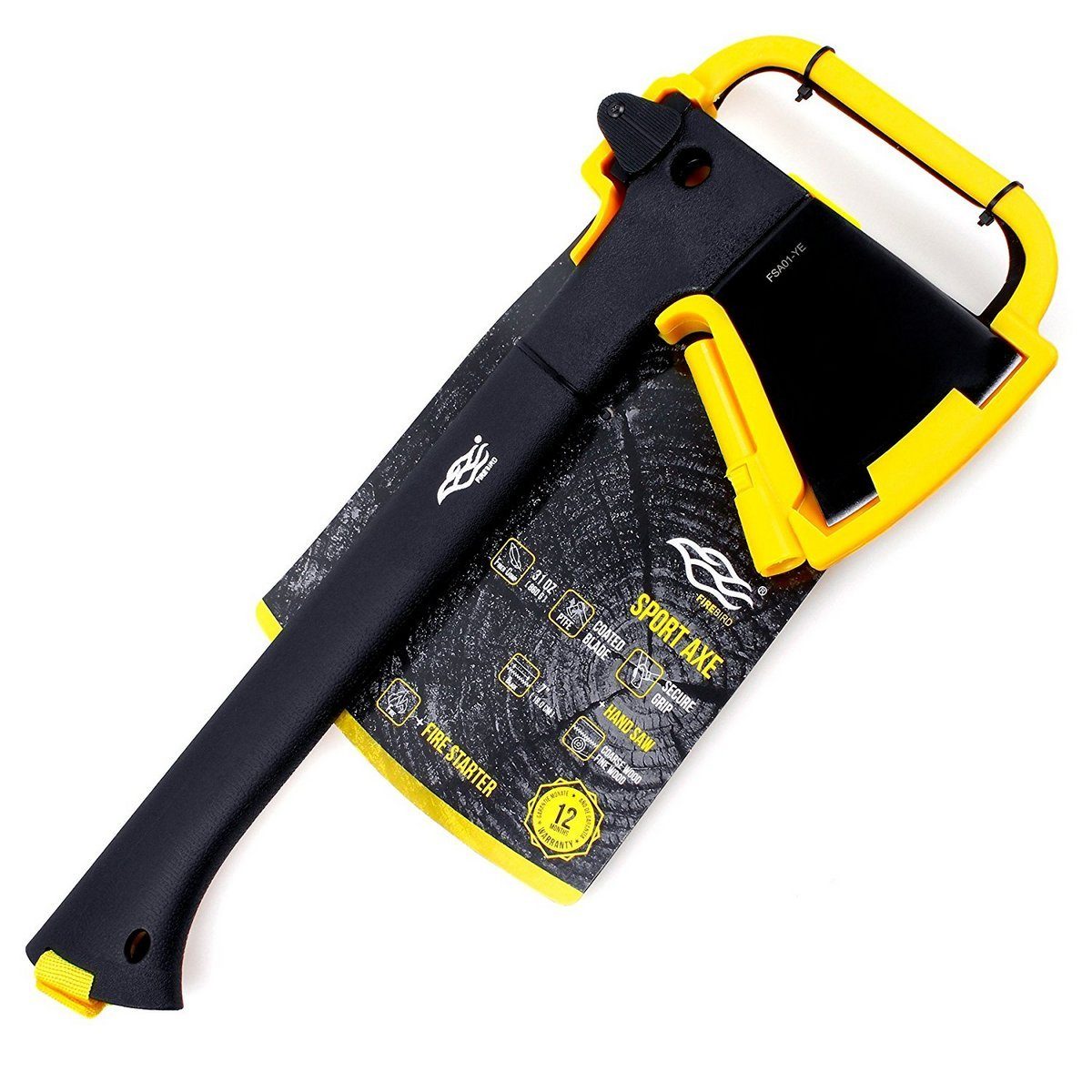 Сокира Firebird FSA01-YE (34.7 см) 3Cr13 / Рolymeric чорна 3