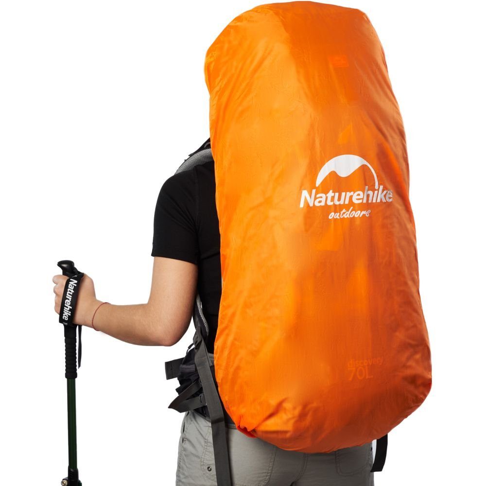 Рюкзак туристичний Naturehike NH70B070-B, 70 л + 5 л, чорно-сірий 8