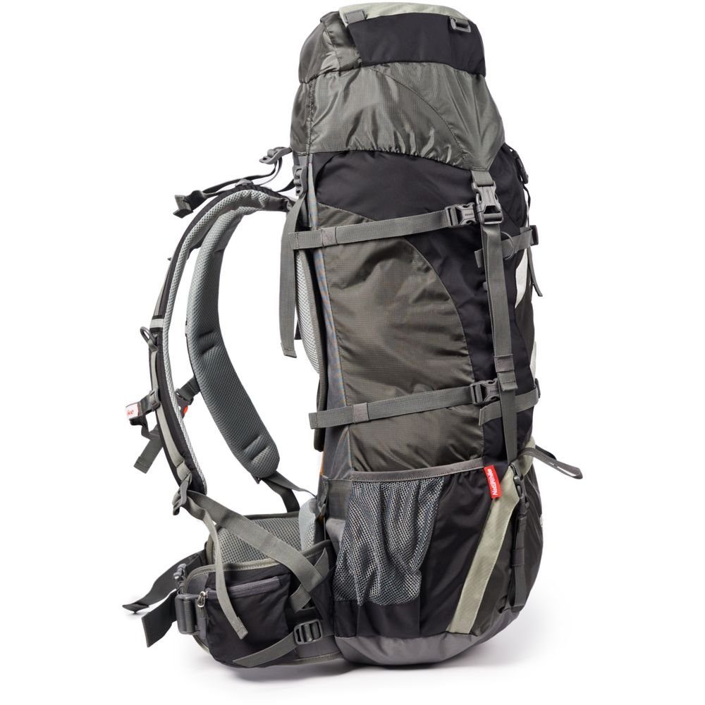 Рюкзак туристичний Naturehike NH70B070-B, 70 л + 5 л, чорно-сірий 3