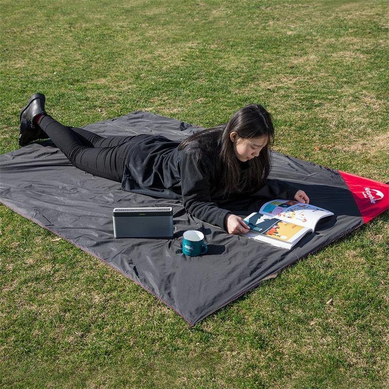 Килимок для пікніка водостійкий надлегкий Naturehike Moisture Picnic Mat NH17D050-B, 145x200 см, чорний 5