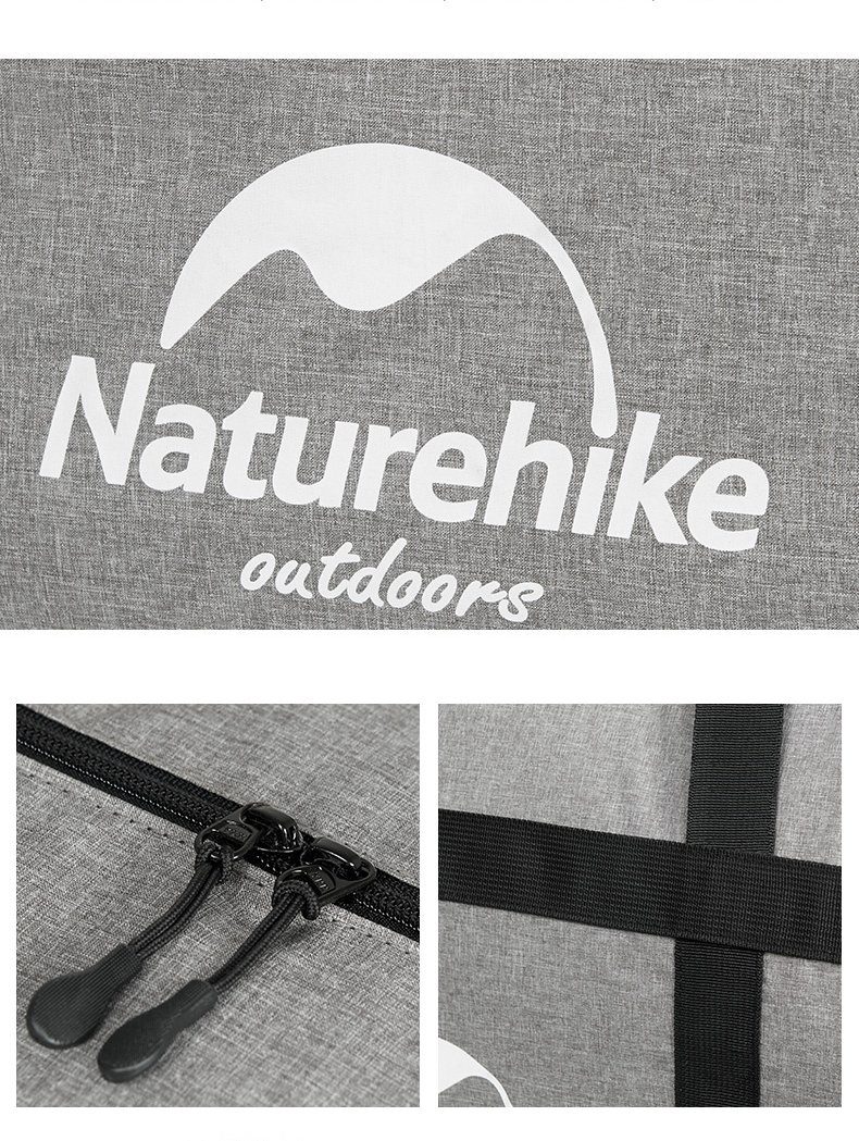 Сумка-баул для зберігання портативна Naturehike NH17S021-M, 45 л, сірий 3