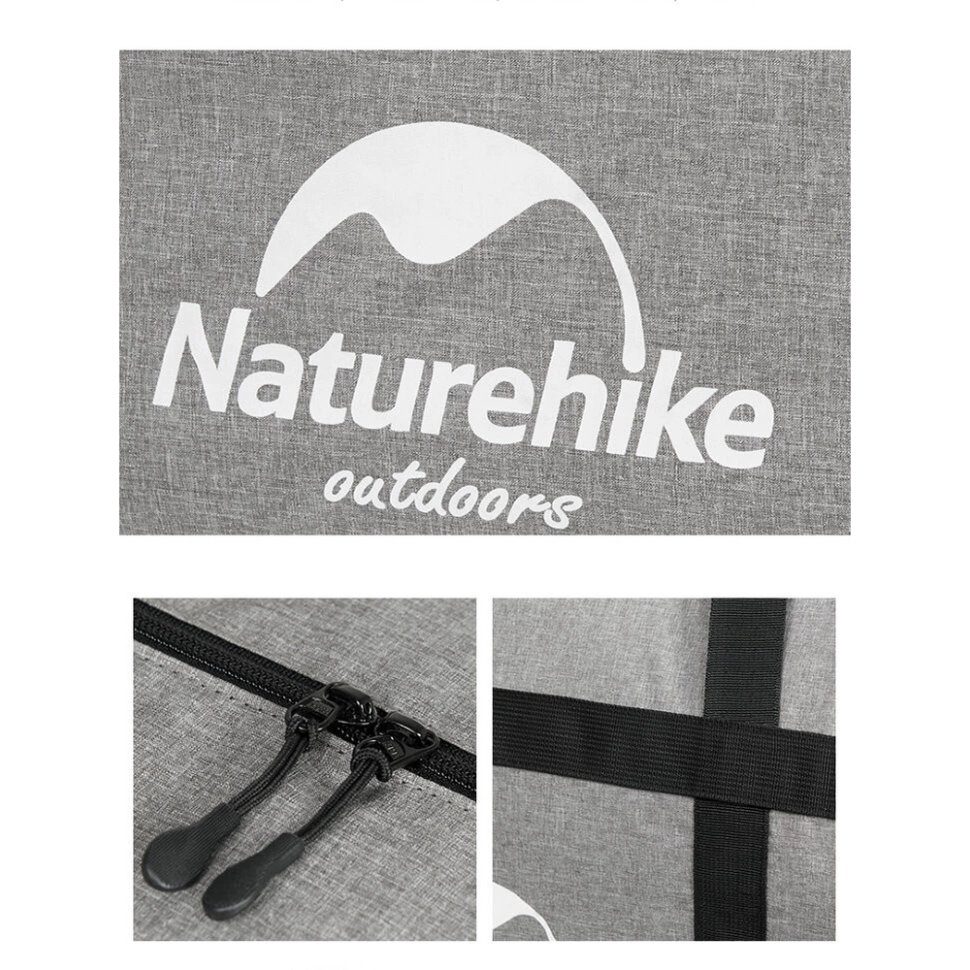 Сумка-баул для зберігання портативна Naturehike NH17S021-M, 45 л, темно-сірий 3