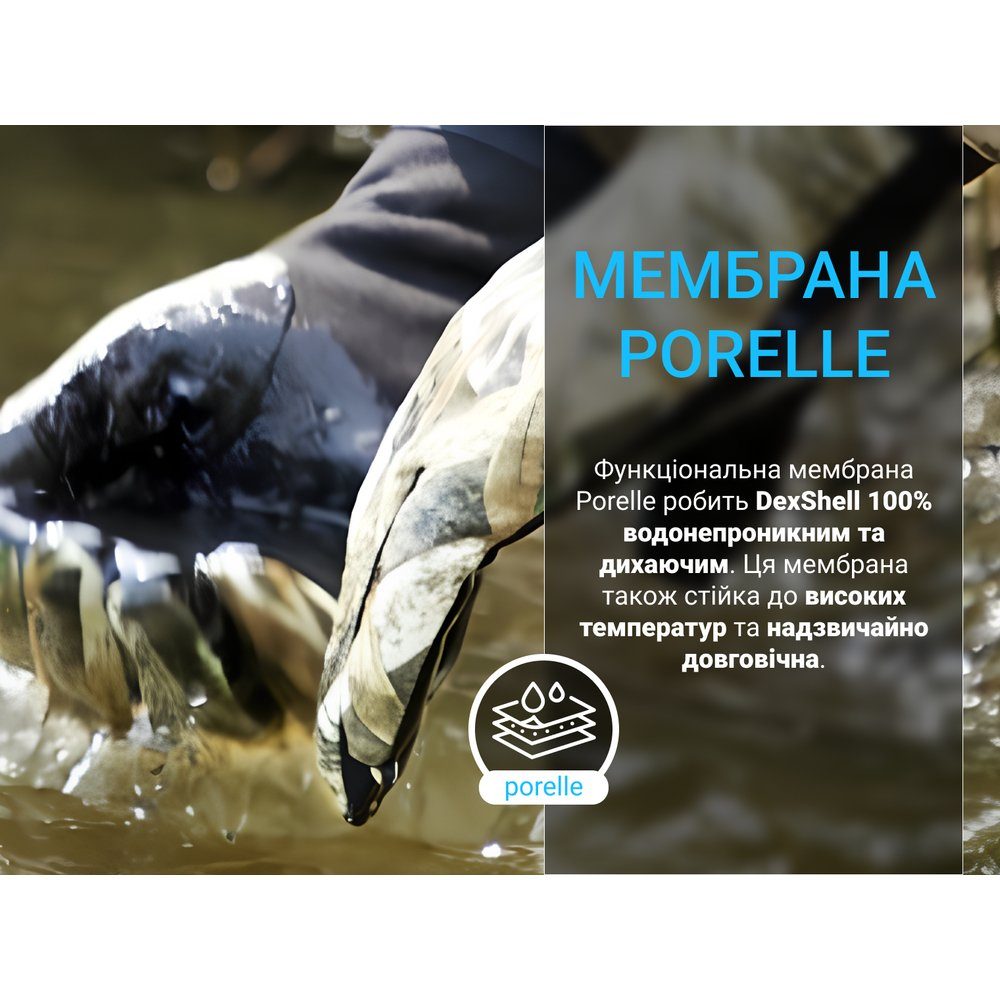 Водонепроникні рукавички Dexshell Drylite2.0 Gloves (S) темний камуфляж 4