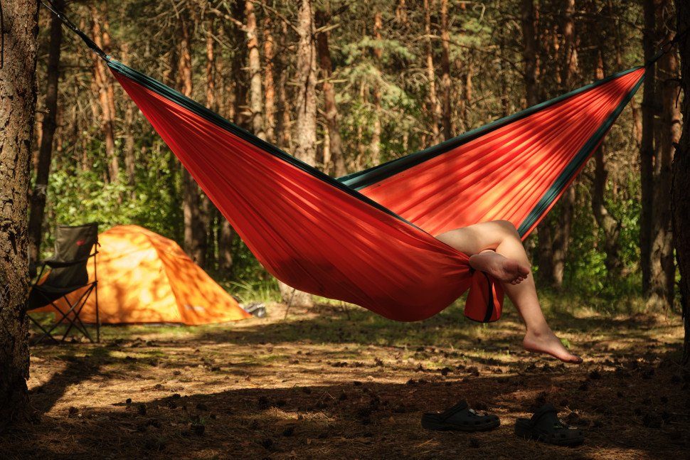 Гамак Naturehike одинарний NH21DC011, помаранчевий 4