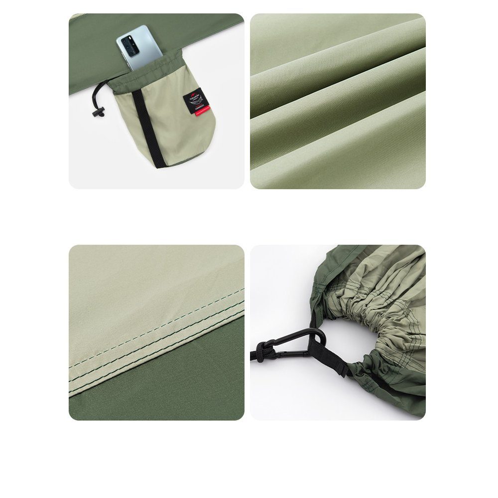 Гамак Naturehike одинарний NH21DC011, оливковий 7