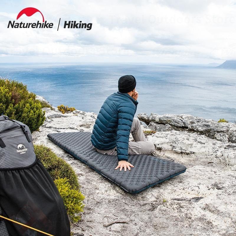 Матрац туристичний надувний одномісний Naturehike CNH22DZ018, надлегкий, 183x64x7 см, зелений, для туризму із мішком для надування 5