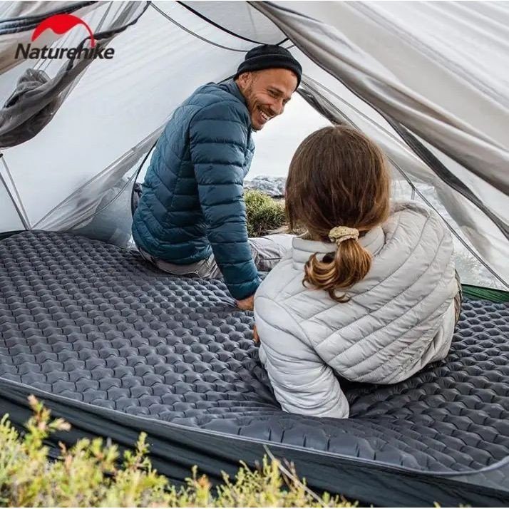 Матрац туристичний надувний одномісний Naturehike CNH22DZ018, надлегкий, 183x64x7 см, зелений, для туризму із мішком для надування 4