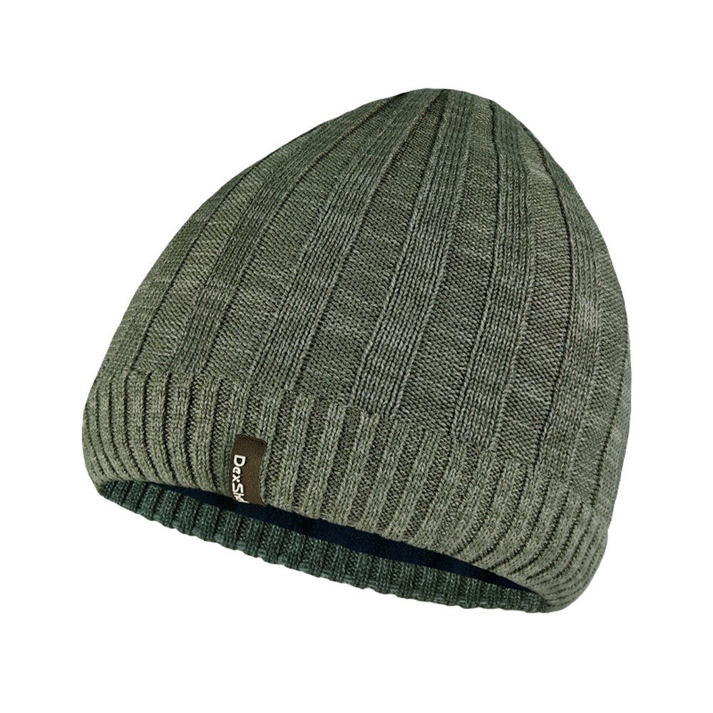 Водонепроникна шапка Dexshell Heathered Rib Knit Beanie, onesize (56-58 см), хакі