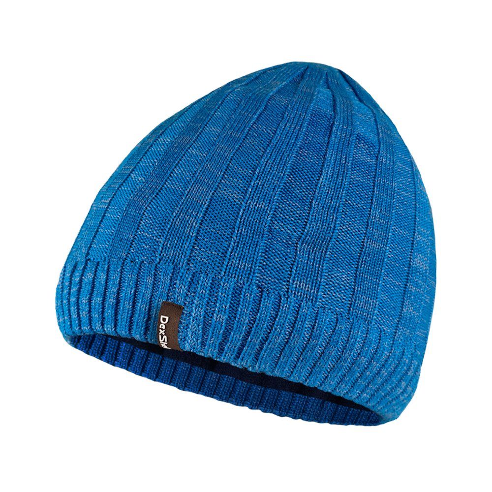 Водонепроникна шапка Dexshell Heathered Rib Knit Beanie, onesize (56-58 см), блакитний
