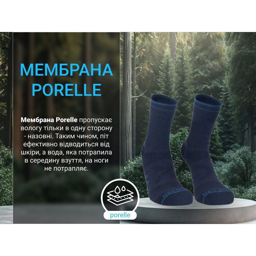 Шкарпетки водонепроникні Dexshell Running Lite 2.0 Socks, сірі, розмір S (36-38) 6