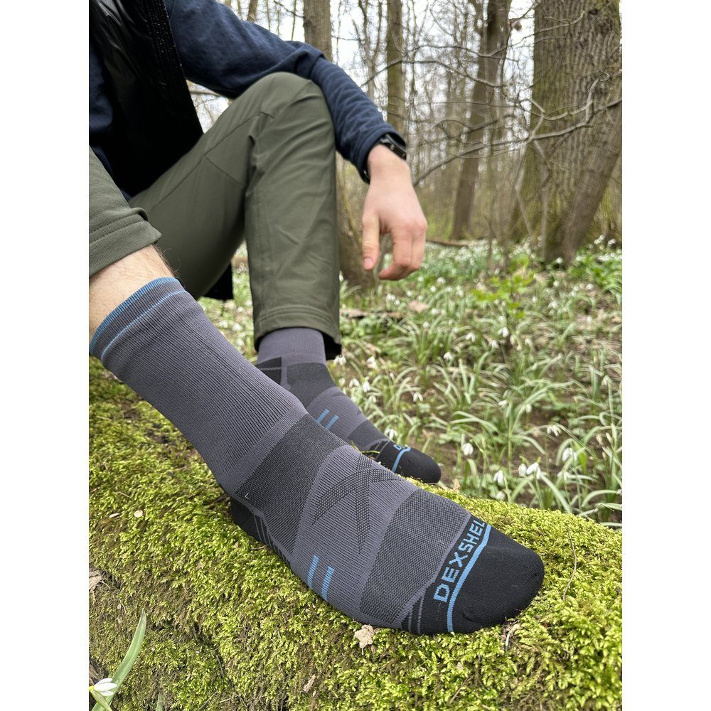Шкарпетки водонепроникні Dexshell Running Lite 2.0 Socks, сірі, розмір XL (47-49) 4