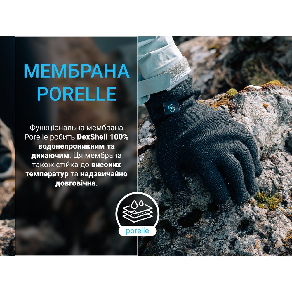 Рукавички водонепроникні Dexshell ThermFit 3.0 Gloves, темно-блакитні, розмір M 5