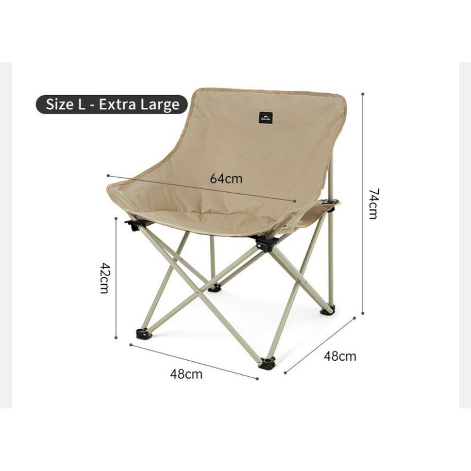 Стілець складаний Naturehike Stellaluna T01 CNH23JU13002, L, бежевий 2