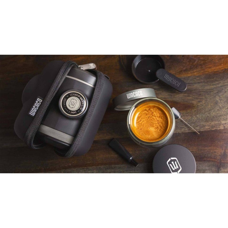 Портативна еспресо-кавоварка Wacaco Picopresso, механічна, для меленої кави 5