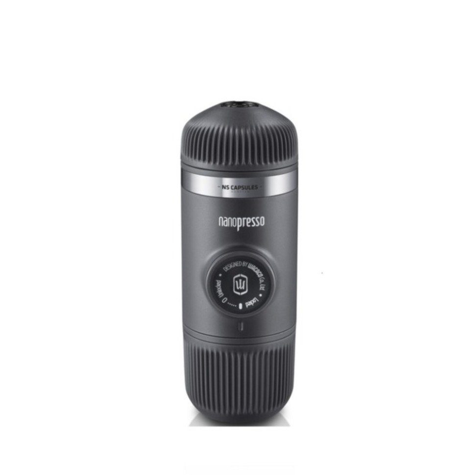 Портативна еспресо-кавоварка Wacaco Nanopresso сіра, механічна, для меленої кави