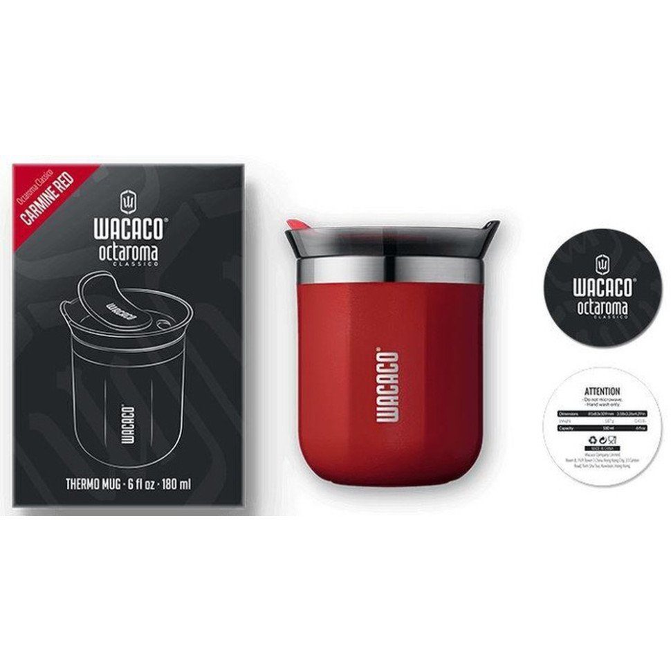 Термокухоль Wacaco Octaroma Classico 180 мл, червоний 2