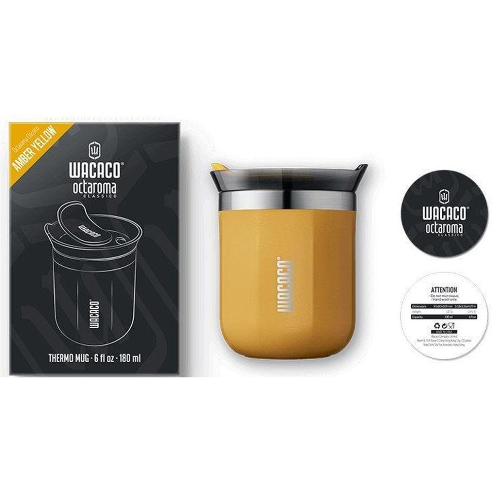 Термокухоль Wacaco Octaroma Classico 180 мл, жовтий 3