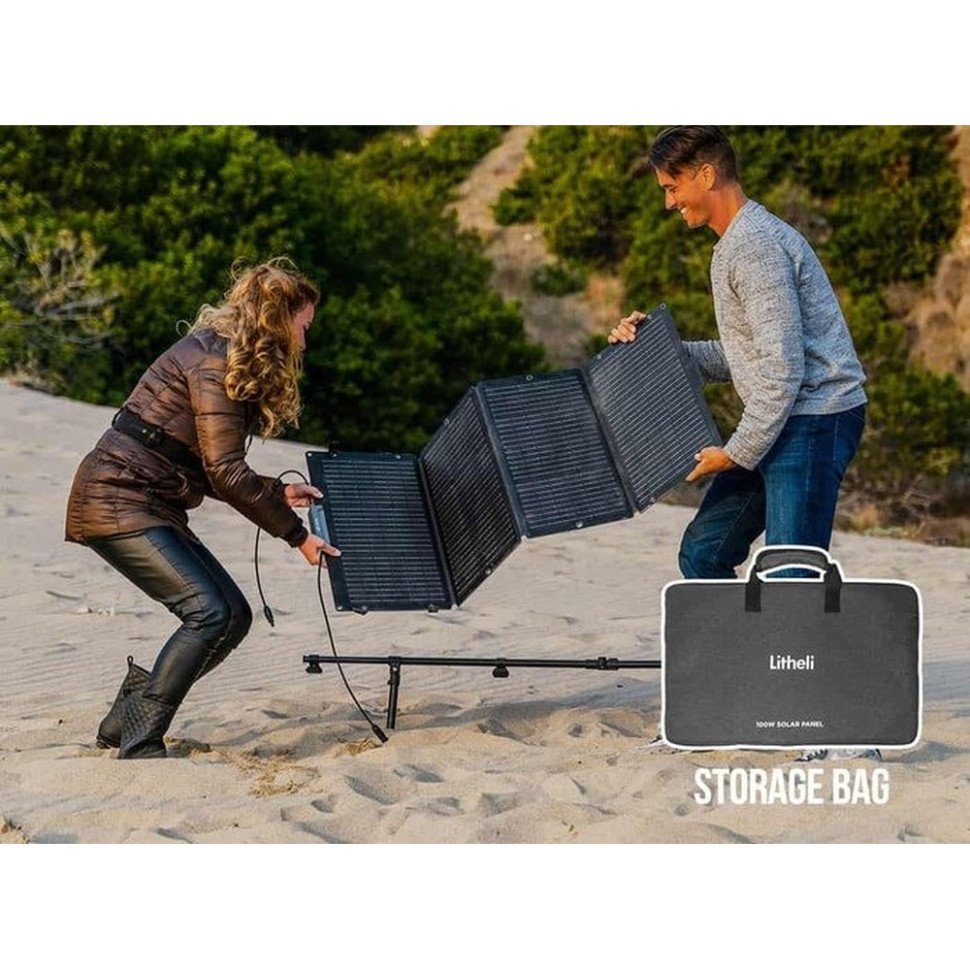 Портативна складана сонячна панель Litheli 100W 5