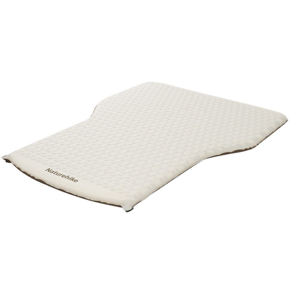 Матрац автомобільний кемпінговий двомісний Naturehike CNK2450WS010, 197х134х6,5 см світлий із вбудованою помпою для надування
