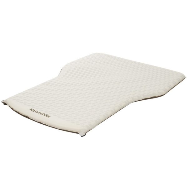 Матрац автомобільний кемпінговий двомісний Naturehike CNK2450WS010, 197х134х6,5 см світлий із вбудованою помпою для надування