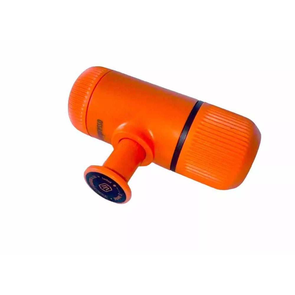 Портативна еспресо-кавоварка Wacaco Nanopresso помаранчева, механічна, для меленої кави 4