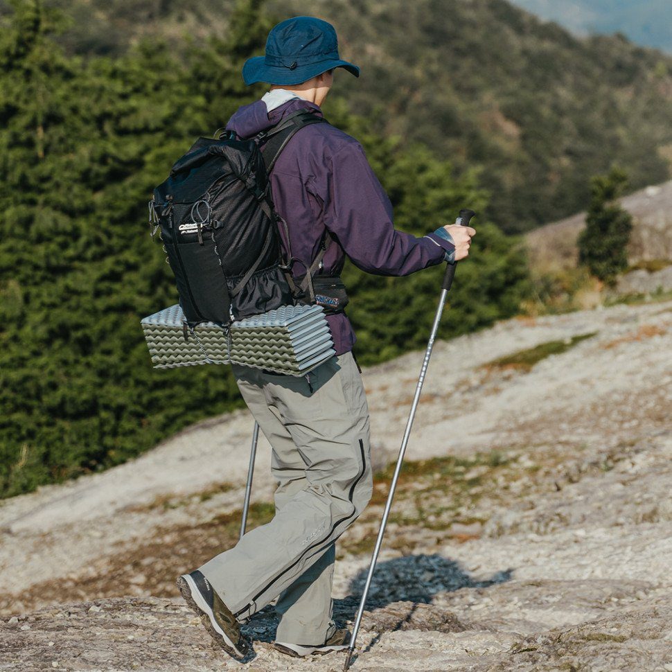 Килимок туристичний складаний одномісний IXPE Naturehike CNK2450WS044 з алюмінієвою плівкою, 195x60x1.8 см, синій 3