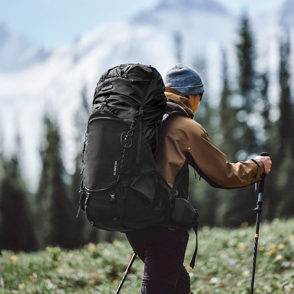 Рюкзак туристичний Naturehike Helium CNK2450XB014, 70 л, чорний, M 6