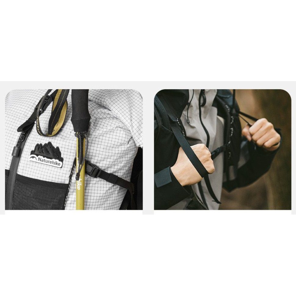 Рюкзак туристичний Naturehike Helium CNK2300016, 30+5 л, білий 4