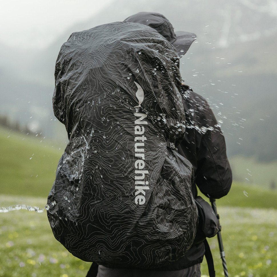 Чохол для рюкзака Naturehike CNK2450PJ010, M, чорний 7