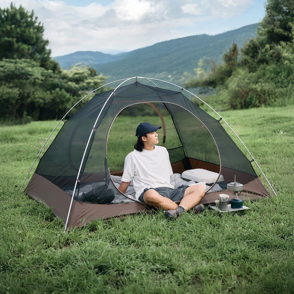Намет двомісний Naturehike Greek Style CNK2300ZP024 світло-кавовий 7