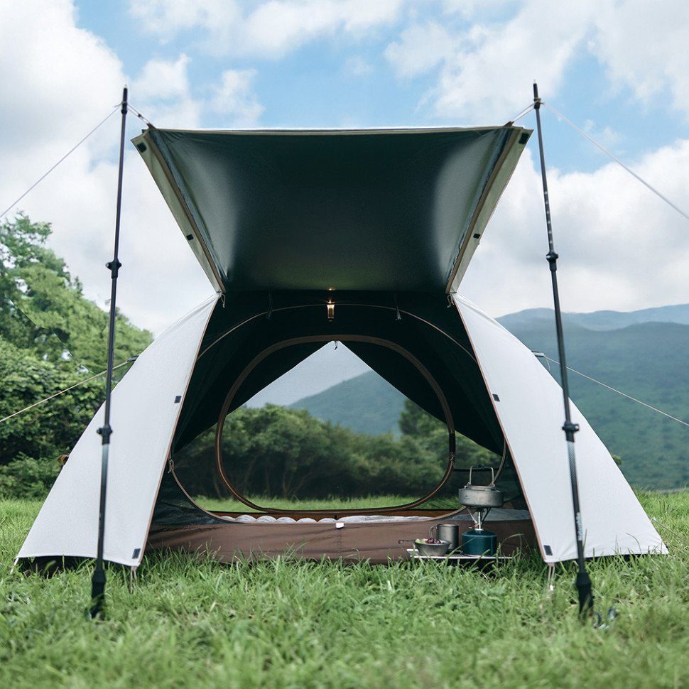 Намет двомісний Naturehike Greek Style CNK2300ZP024 світло-кавовий 9